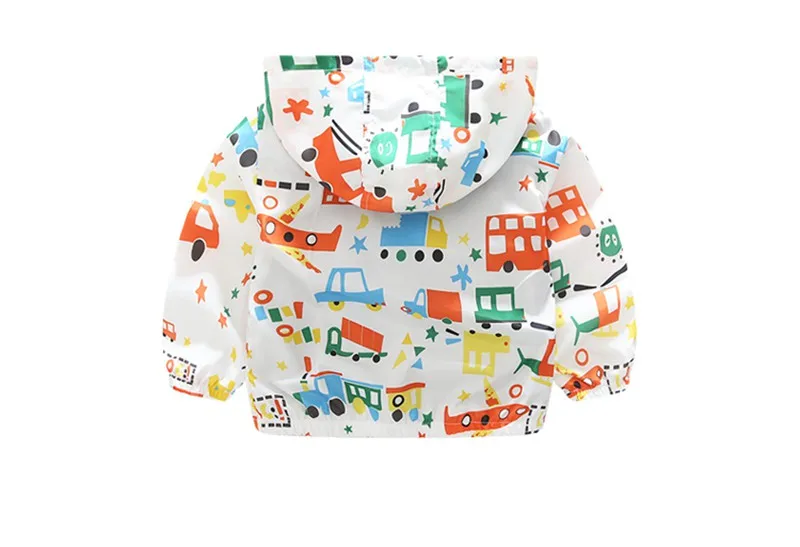 CROAL CHERIE 80-130cm Cotton Jacket For Kids Boys Windbreaker Cartoon Car Printing 2018 Spring Children Coat Gilrs Clothes (2)
