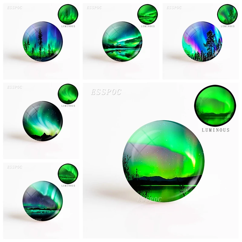 5pcs/set Fashion Accessories Northern Lights Photo Round 25mm Luminous Glass Cabochon Handmade Jewelry Supply
5pcs/set Fashion Accessories Northern Lights Photo Round 25mm Luminous Glass Cabochon Handmade Jewelry Supply