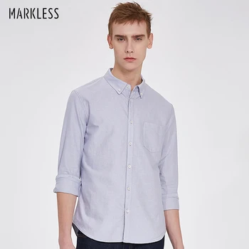 Markless Oxford Cotton Men Shirts Business Casual Solid Color camisa masculina Plus Size M-3XL Shirt chemise homme CSA7504M
Markless Oxford Cotton Men Shirts Business Casual Solid Color camisa masculina Plus Size M-3XL Shirt chemise homme CSA7504M
