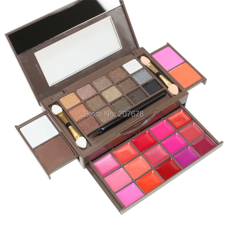 Free Shipping 34 Color Eyeshadow Palette Set 15 Eyeshadow + 15 Lip Gloss +2 Foundation powder+2 Blush Makeup Kit Cosmetics 2#
Free Shipping 34 Color Eyeshadow Palette Set 15 Eyeshadow + 15 Lip Gloss +2 Foundation powder+2 Blush Makeup Kit Cosmetics 2#