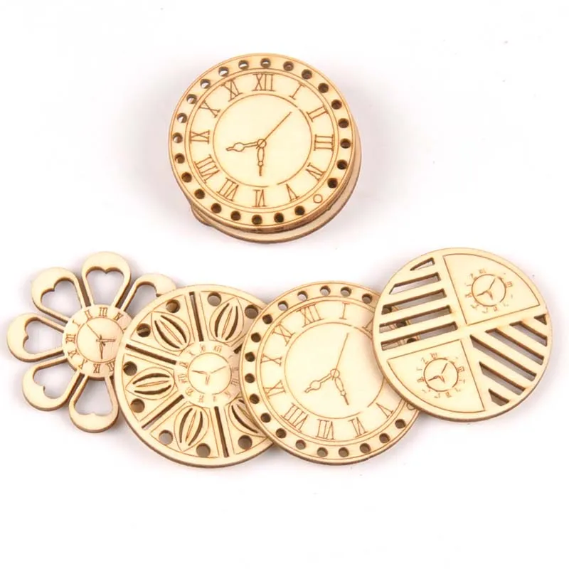 8pcs Wooden Crafts creativity Mixed Clock Pattern Scrapbooking Crafts wood decoration for Home Decoration m2138
8pcs Wooden Crafts creativity Mixed Clock Pattern Scrapbooking Crafts wood decoration for Home Decoration m2138
