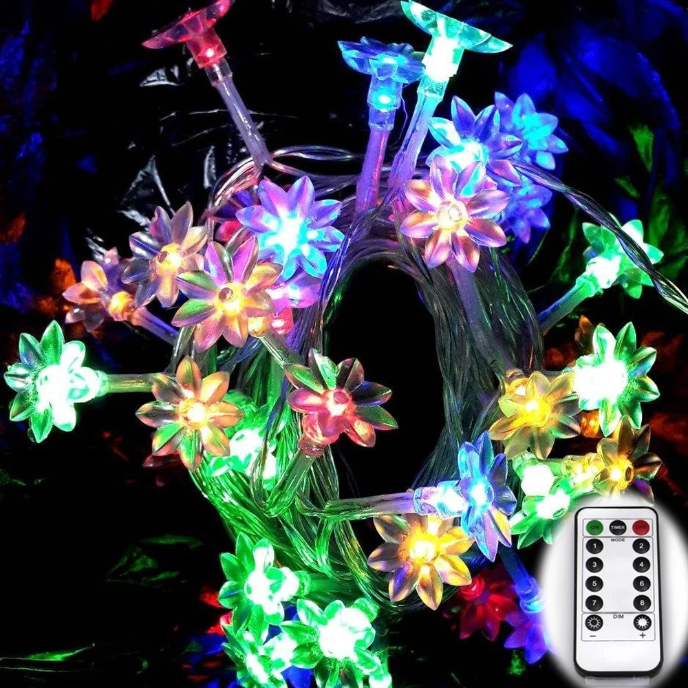Lotus Wedding Flower 6M 60 LED Fairy String Light Indoor/Outdoor Use Party String Christmas Holiday Garland Lights
Lotus Wedding Flower 6M 60 LED Fairy String Light Indoor/Outdoor Use Party String Christmas Holiday Garland Lights