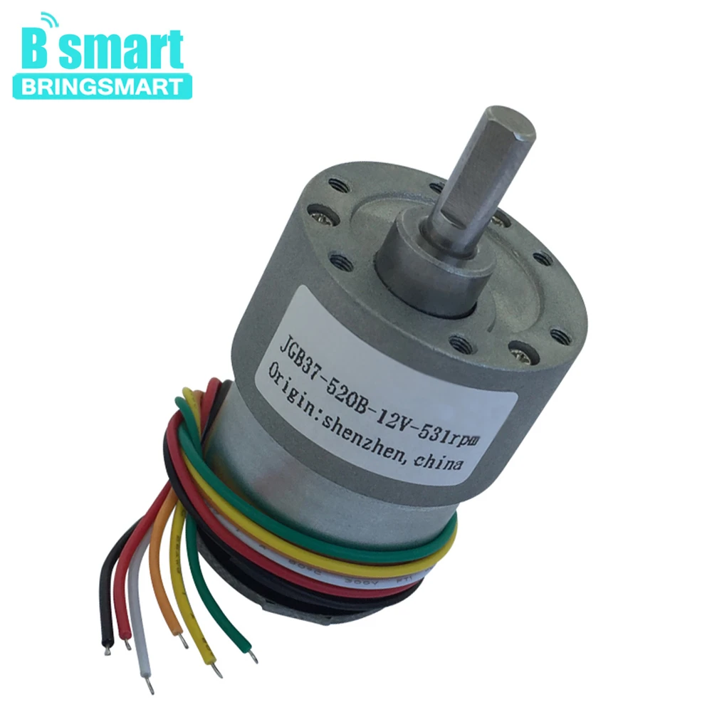 Bringsmart Wholesale 6-1280rpm 12v 24v Electric Reversed Motor High Torque DC Motor Reduction Motor DC 12V Motors DIY JGB37-520B
Bringsmart Wholesale 6-1280rpm 12v 24v Electric Reversed Motor High Torque DC Motor Reduction Motor DC 12V Motors DIY JGB37-520B