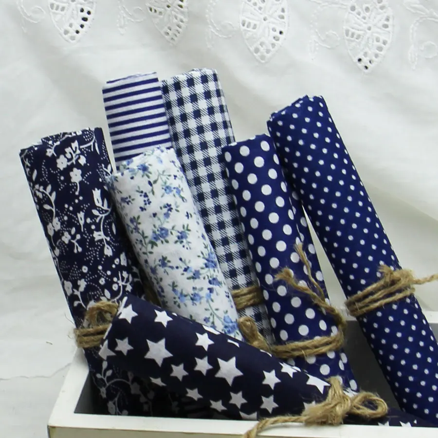 7Pcs Dark Blue/Navy 100% Cotton Fabric Plain Printed Quilted Fabrics Sets,Patchwork,Fabric for Sewing,Tissue,Cloth,Quilt Cheap
7Pcs Dark Blue/Navy 100% Cotton Fabric Plain Printed Quilted Fabrics Sets,Patchwork,Fabric for Sewing,Tissue,Cloth,Quilt Cheap