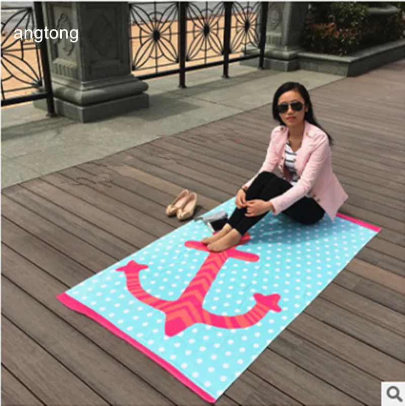 1pc 160*90cm 100% cotton bath towel reactive print naval anchor watergreen bottom oversize beach towel CR-T61
1pc 160*90cm 100% cotton bath towel reactive print naval anchor watergreen bottom oversize beach towel CR-T61