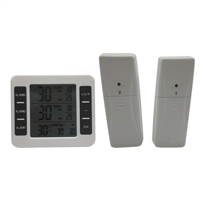 1 PC Wireless Digital Freezer Fridge Thermometer Indoor Outdoor Temperature Sensor With Dual Remote Sensors Kitchen Accessories
1 PC Wireless Digital Freezer Fridge Thermometer Indoor Outdoor Temperature Sensor With Dual Remote Sensors Kitchen Accessories