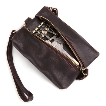 Brand Genuine Leather Key Wallets Men Women Keyschain Cover Zipper Key Case Bag Male Key Holder Housekeeper Key Bag smart purse
Brand Genuine Leather Key Wallets Men Women Keyschain Cover Zipper Key Case Bag Male Key Holder Housekeeper Key Bag smart purse