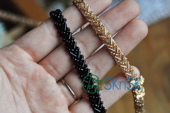 Fashion SK Lace wholesale 3 Yard/Lot 7mm coffee black decorated beads lace trim clothing accessories collar DIY beading clothes
Fashion SK Lace wholesale 3 Yard/Lot 7mm coffee black decorated beads lace trim clothing accessories collar DIY beading clothes