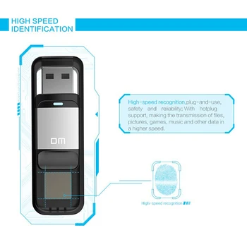 DM PD061 USB Flash Drive with 32GB Fingerprint Encrypted Usb stick usb 2.0 Pen Drive Security pendrive Memory disk for baxi
DM PD061 USB Flash Drive with 32GB Fingerprint Encrypted Usb stick usb 2.0 Pen Drive Security pendrive Memory disk for baxi