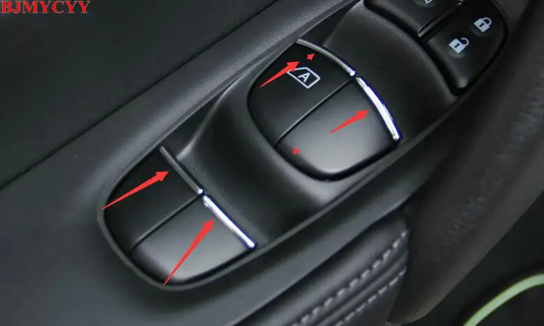 BJMYCYY Car Styling Window Button Sticker For Nissan Qashqai/X-Trail Styling For Teana/ Sylphy/Rogue 2015-2017 2018 Accessories
BJMYCYY Car Styling Window Button Sticker For Nissan Qashqai/X-Trail Styling For Teana/ Sylphy/Rogue 2015-2017 2018 Accessories