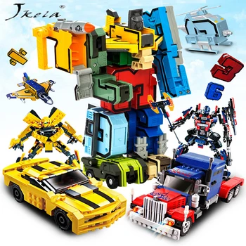 5-15 Pieces of Creative Assembly Education Block Action Figure Number Conversion Robot Deformation Aircraft Car Children's Toys
5-15 Pieces of Creative Assembly Education Block Action Figure Number Conversion Robot Deformation Aircraft Car Children's Toys