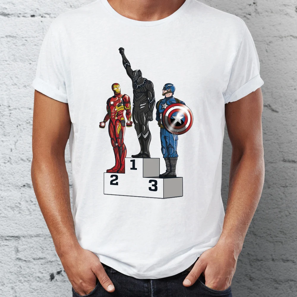 Summer Men's T-shirt Panther Power Black Panther Captain America Iron Man Tshirt Funny Tees Tops Harajuku Streetwear
Summer Men's T-shirt Panther Power Black Panther Captain America Iron Man Tshirt Funny Tees Tops Harajuku Streetwear