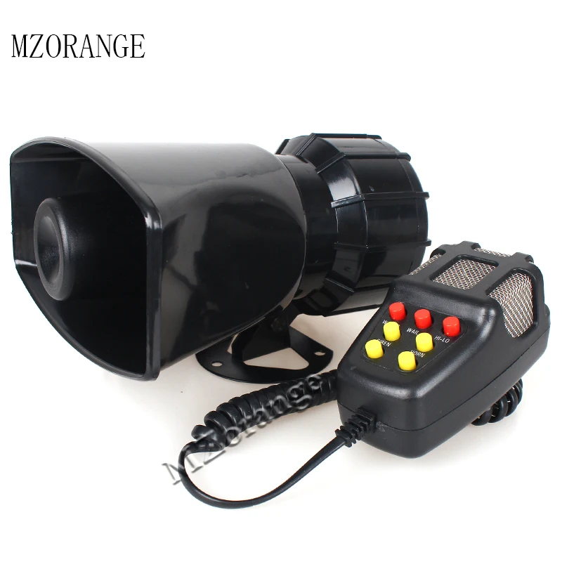 MZORANGE 7 Tone Speaker Horn 12V 100W Police Siren Horn Loud Speaker Universal Motorcycle Car Alarm Firemen Ambulance Megaphone
MZORANGE 7 Tone Speaker Horn 12V 100W Police Siren Horn Loud Speaker Universal Motorcycle Car Alarm Firemen Ambulance Megaphone