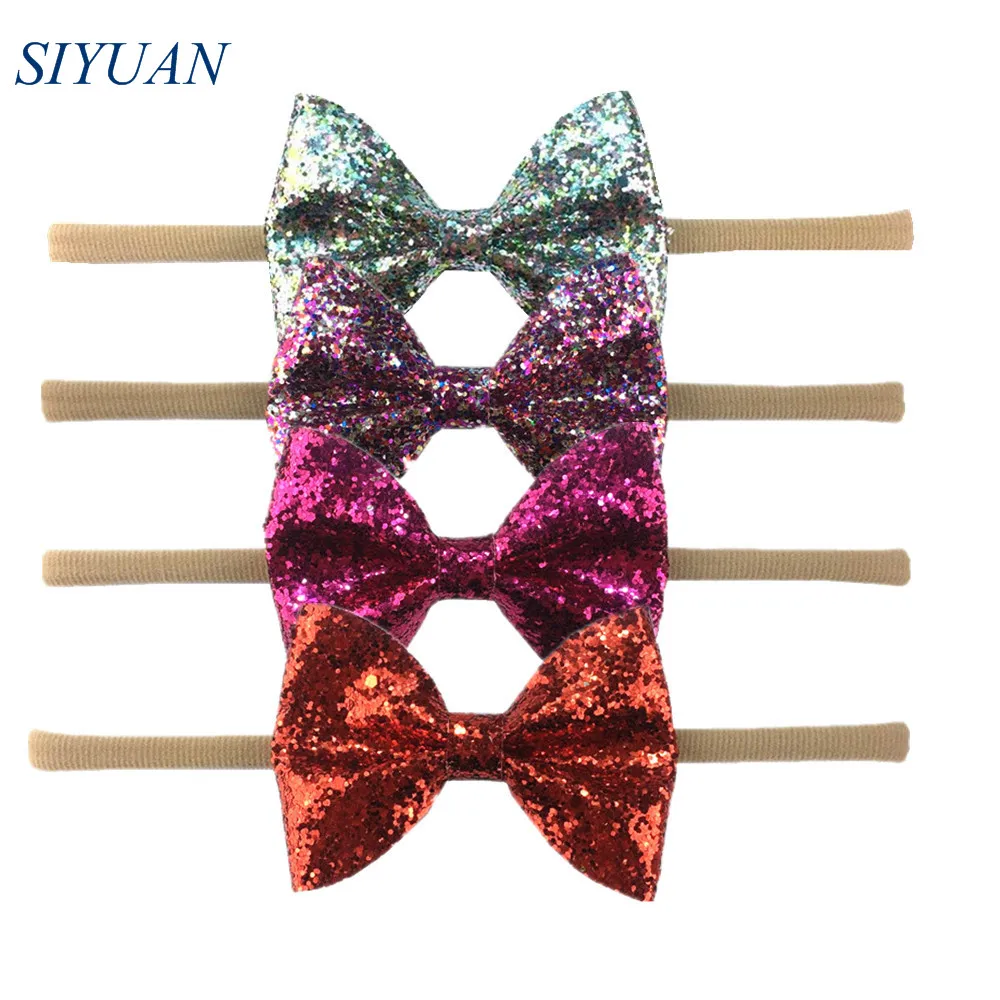 5pcs/lot Elastic Nylon Headband with 3.4*2.6'' Glitter Leather Hair Bow Kids Headwear for Birthday Party & Baptism Shower HB071
5pcs/lot Elastic Nylon Headband with 3.4*2.6'' Glitter Leather Hair Bow Kids Headwear for Birthday Party & Baptism Shower HB071