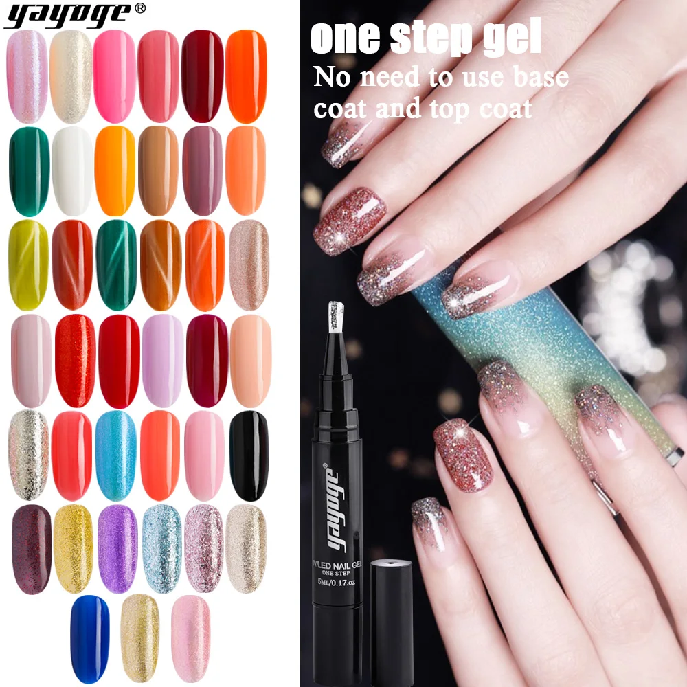 Yayoge One Step Gel Polish Pen 25 Colors Nails Semi Permanent Gel Lak UV Gel Varnish Nail Art Manicure Easy To Use
Yayoge One Step Gel Polish Pen 25 Colors Nails Semi Permanent Gel Lak UV Gel Varnish Nail Art Manicure Easy To Use