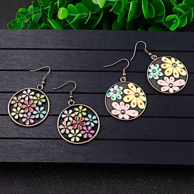 TopHanqi Colorful Flower Drop Earrings For Women Girls Fashion Jewelry Statement Vintage Hollow Alloy Dangle Earrings Oorbellen
TopHanqi Colorful Flower Drop Earrings For Women Girls Fashion Jewelry Statement Vintage Hollow Alloy Dangle Earrings Oorbellen