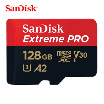 

SanDisk 128GB Extreme PRO MicroSD Memory Card 64GB TF Card U3 Class10 UHS-I A2 V30 SDXC SLR Camera Card 170MB/s With SD Adapter