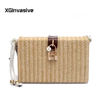Women's Fashion Vintage Linen Straw Messenger Bag Lady Fashion Versatile Simple Style Beach Traveling Crossbody Bag New
Women's Fashion Vintage Linen Straw Messenger Bag Lady Fashion Versatile Simple Style Beach Traveling Crossbody Bag New