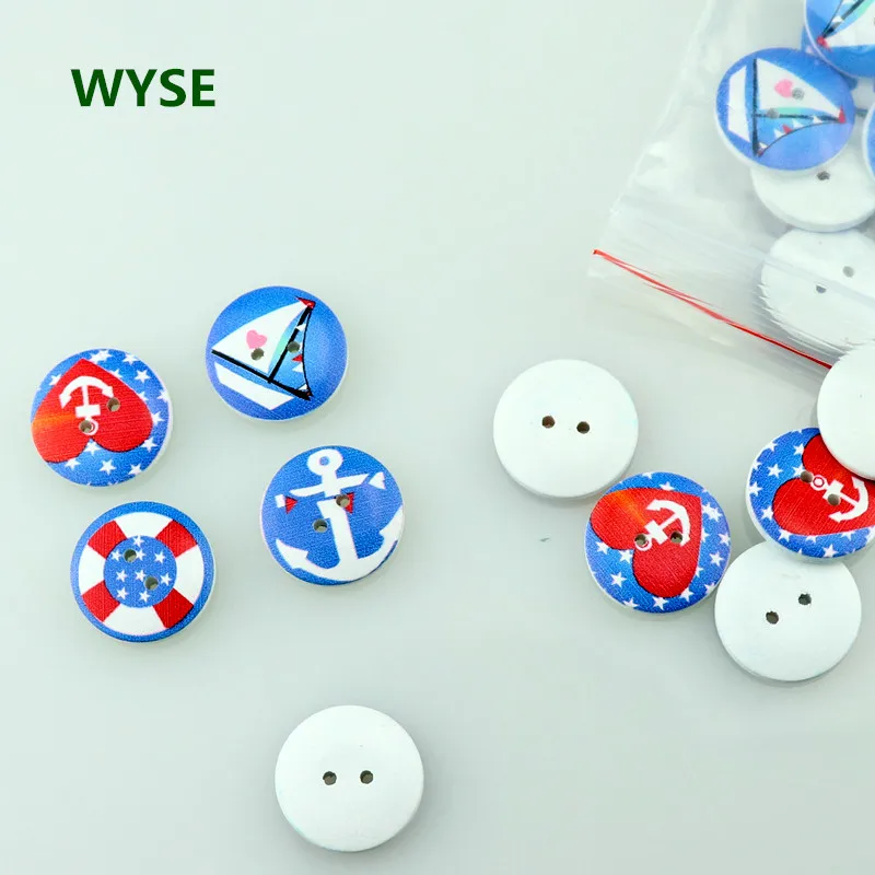 Sea Button 50pcs Colorful Printed Kids Buttons 20mm anchor boat Wooden Buttons for DIY Scrapbooking Clothes sewing Accessories
Sea Button 50pcs Colorful Printed Kids Buttons 20mm anchor boat Wooden Buttons for DIY Scrapbooking Clothes sewing Accessories
