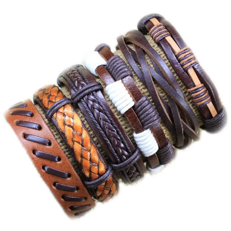Free shipping Wholesale (6pcs/lot) fashion Style Weave Wrap Hemp&Genuine Charm leather bracelet jewelry for men&women-S128
Free shipping Wholesale (6pcs/lot) fashion Style Weave Wrap Hemp&Genuine Charm leather bracelet jewelry for men&women-S128