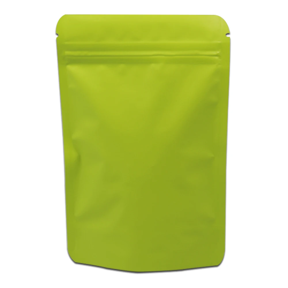 50pcs/Lot Pure Aluminum Foil Stand Up Bag Matte Green Zip Lock Resealable Bag Tea Coffee Snack Packaging Food Storage 4 Size
50pcs/Lot Pure Aluminum Foil Stand Up Bag Matte Green Zip Lock Resealable Bag Tea Coffee Snack Packaging Food Storage 4 Size