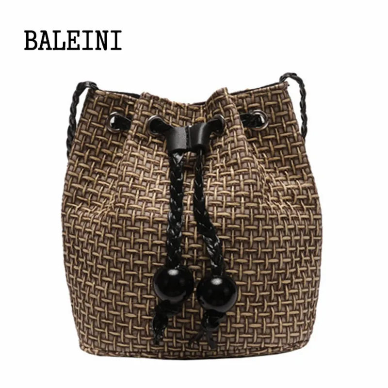 BALEINI Brand Straw Bags for Ms Beach Bag Personality Crossbody Lock Handbag Lady Vintage Handmade Knit Fashion Shoulder Bag
BALEINI Brand Straw Bags for Ms Beach Bag Personality Crossbody Lock Handbag Lady Vintage Handmade Knit Fashion Shoulder Bag