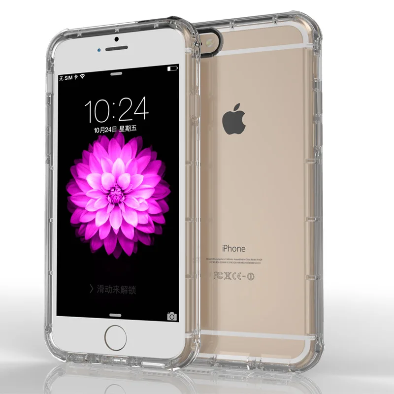TPU-Shockproof-Silicone-Phone-Case-For-Fundas-iPhone-6-6s-Case-Cover-Luxury-Transparent-With-Anti