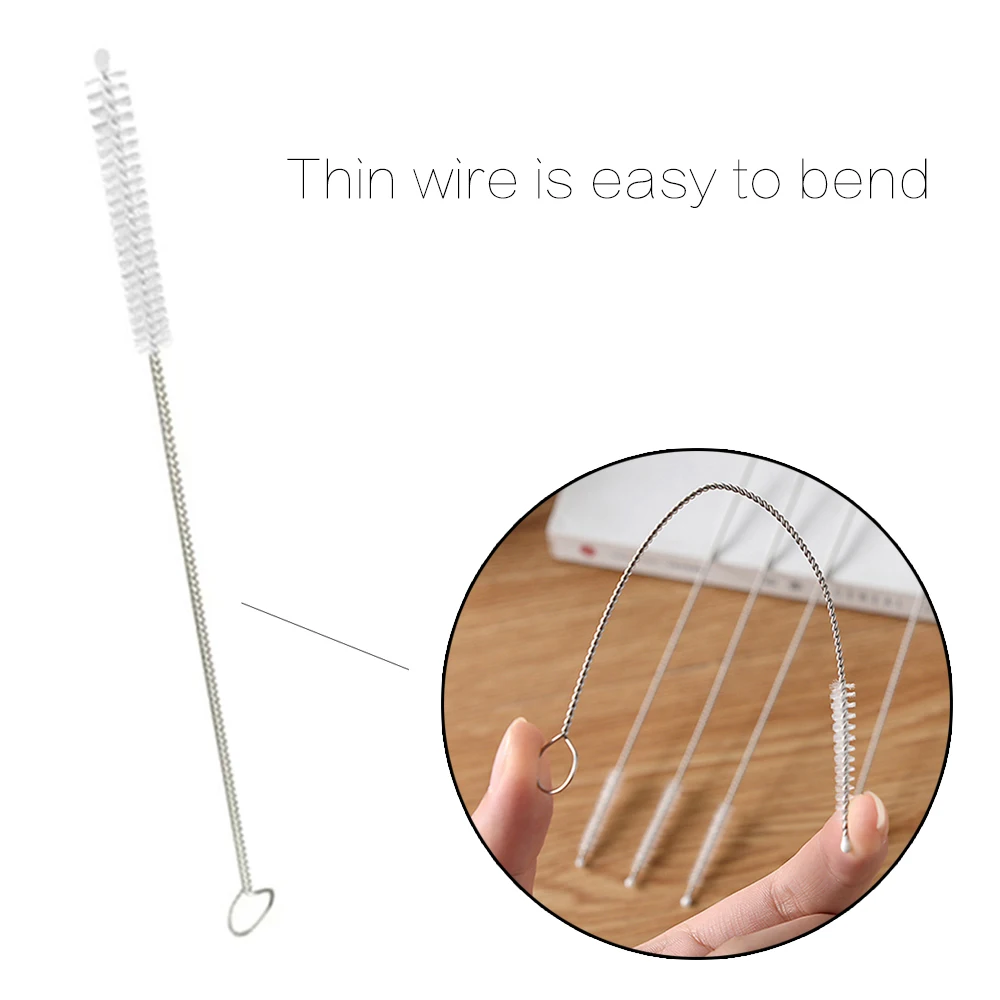 

Long Straw Brush Cleaner Tools Drinking Straw Brushes Bendable Cleaning Helper for Multiple Size Straws