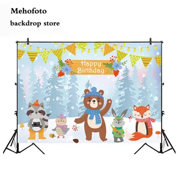Mehofoto Happy Birthday Photo Backdrop Winter Animals White Snow Photography Background Studio Cartoon Props Supplies 963 
Mehofoto Happy Birthday Photo Backdrop Winter Animals White Snow Photography Background Studio Cartoon Props Supplies 963