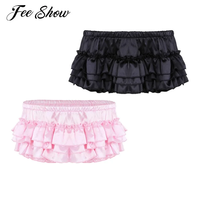 Mens Sexy Lingerie Soft Shiny Sissy Panties Briefs Satin Ruffled Tiered Skirted Panties Sissy Briefs Good Stretchy Gay Underwear
Mens Sexy Lingerie Soft Shiny Sissy Panties Briefs Satin Ruffled Tiered Skirted Panties Sissy Briefs Good Stretchy Gay Underwear
