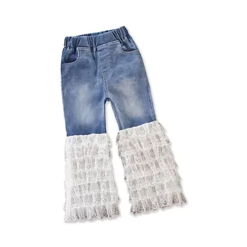 Girl Jeans Ruffle Lace Flare Long Pants Boutique Girls Pants Toddler Girl Clothes Kids Denim Trousers
Girl Jeans Ruffle Lace Flare Long Pants Boutique Girls Pants Toddler Girl Clothes Kids Denim Trousers
