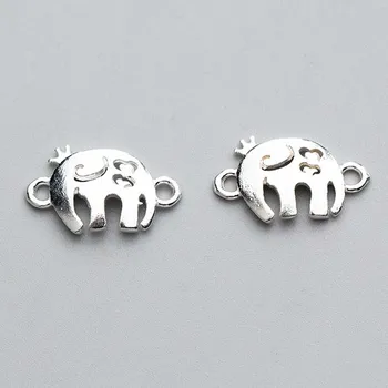 925 Sterling Silver Hollow Elephant Connectors Beads Cute Silver Charm Beads Connection For Jewelry Make DIY Women Birthday Gift
925 Sterling Silver Hollow Elephant Connectors Beads Cute Silver Charm Beads Connection For Jewelry Make DIY Women Birthday Gift