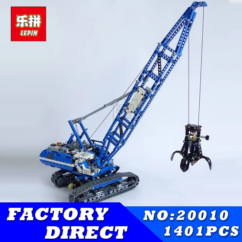 LEPIN 20010 1401Pcs Technic Series Crawler Crane Model Kits Educational Building Blocks Bricks for Children Toys Gift 42042
LEPIN 20010 1401Pcs Technic Series Crawler Crane Model Kits Educational Building Blocks Bricks for Children Toys Gift 42042