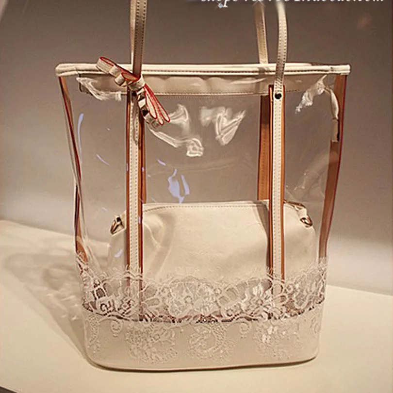 Fashion 2018 Women Transparent PVC Butterfly Printed Handbag Beach Shoulder Bag Lady Jelly Top Hand bags Big Capacity Tote Bols
Fashion 2018 Women Transparent PVC Butterfly Printed Handbag Beach Shoulder Bag Lady Jelly Top Hand bags Big Capacity Tote Bols
