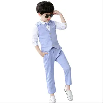 2-8Y new 2019 boys clothing wedding party wear plaid sets 4pcs boys kids clothes Vest+shirt+bow-tie+pants birthday clothes boy
2-8Y new 2019 boys clothing wedding party wear plaid sets 4pcs boys kids clothes Vest+shirt+bow-tie+pants birthday clothes boy