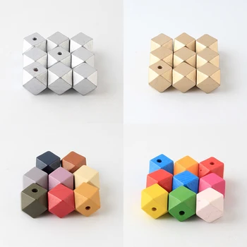 10pcs 20MM Gold/Silver Color Wood Spacer Beads Geometric Faceted Wooden Beads For Jewelry Making DIY Necklace
10pcs 20MM Gold/Silver Color Wood Spacer Beads Geometric Faceted Wooden Beads For Jewelry Making DIY Necklace