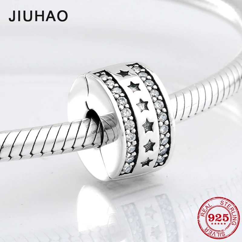 925 Sterling Silver Fixed Clip sparking star Stopper Lock Beads Fit Original Pandora Charms Bracelet Jewelry Making 2018
925 Sterling Silver Fixed Clip sparking star Stopper Lock Beads Fit Original Pandora Charms Bracelet Jewelry Making 2018