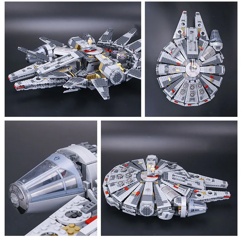 New LEPIN 05007 Star Series 1381pcs Building Blocks Force Children gifts Awakens Toys Falcon Model Kits BB-8 10467