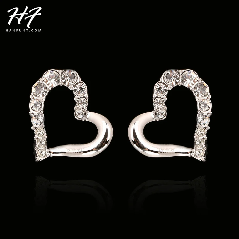 E646 Simpleness Heart Sharped Sliver Color Stud Earrings Jewelry Made with Genuine Austrian Crystal HotSale
E646 Simpleness Heart Sharped Sliver Color Stud Earrings Jewelry Made with Genuine Austrian Crystal HotSale
