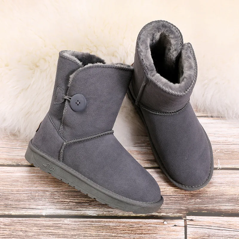 Women Genuine Leather Australia Classic 100% Wool Snow boots Women Boots Warm Winter shoes for women Middle boot Winter Boots
Women Genuine Leather Australia Classic 100% Wool Snow boots Women Boots Warm Winter shoes for women Middle boot Winter Boots