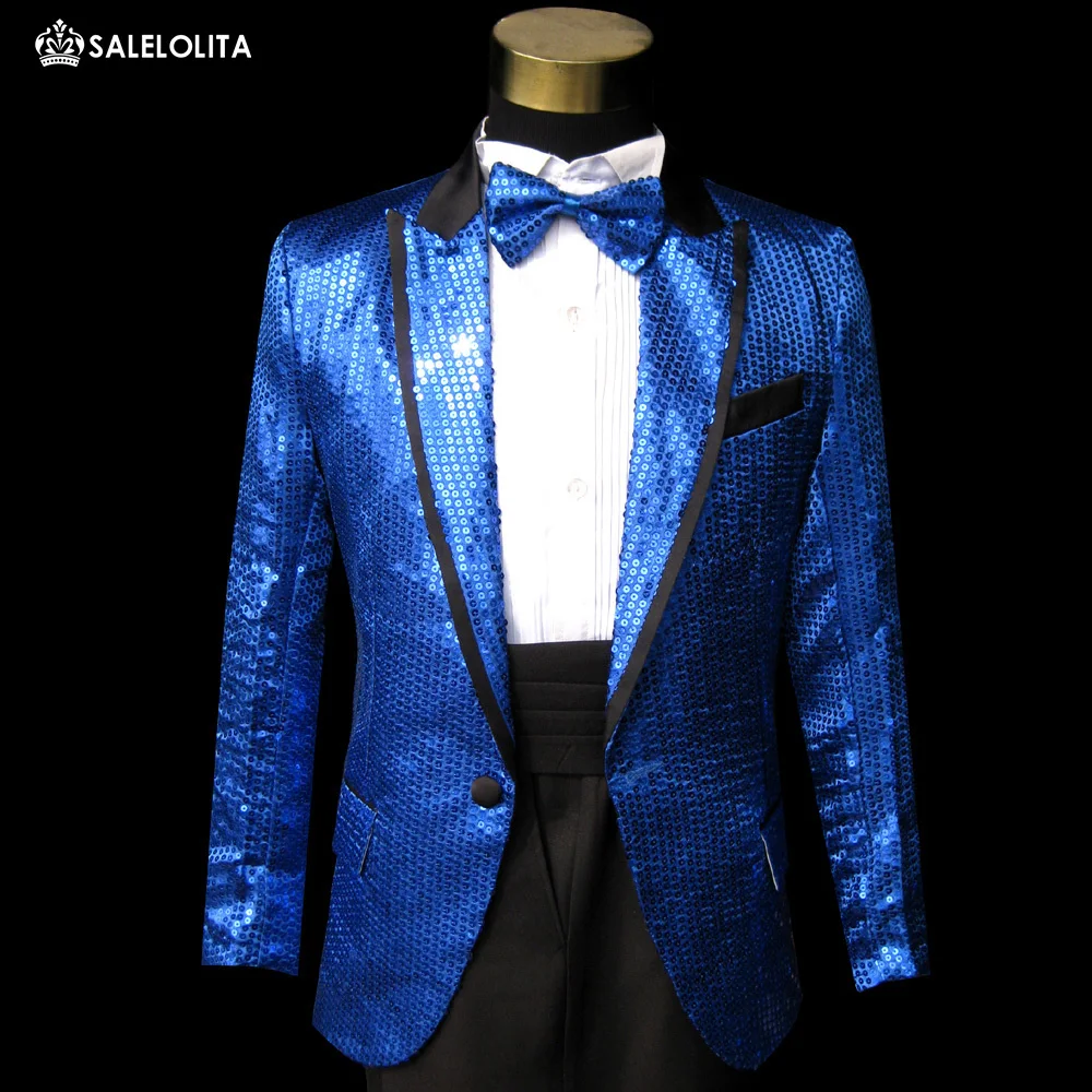 Blue Gangnam style bird tertiary stage performance Suit Horse riding dance singer Suit & Blazer plus size s-3xl
Blue Gangnam style bird tertiary stage performance Suit Horse riding dance singer Suit & Blazer plus size s-3xl