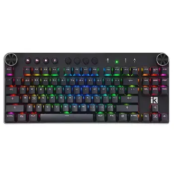 SUNROSE IK98 USB Wired/Bluetooth Mechanical Gaming Keyboard Wireless BT Dual Mode 87 Keys Backlight Game Keypads for Computer
SUNROSE IK98 USB Wired/Bluetooth Mechanical Gaming Keyboard Wireless BT Dual Mode 87 Keys Backlight Game Keypads for Computer