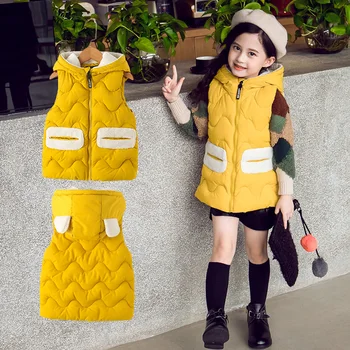 2020 Vests Children Clothing Hoodies Warm Jacket Baby Girls Outerwear Coats Kids Vest Hooded Jackets Winter Thicken Waistcoats
2020 Vests Children Clothing Hoodies Warm Jacket Baby Girls Outerwear Coats Kids Vest Hooded Jackets Winter Thicken Waistcoats