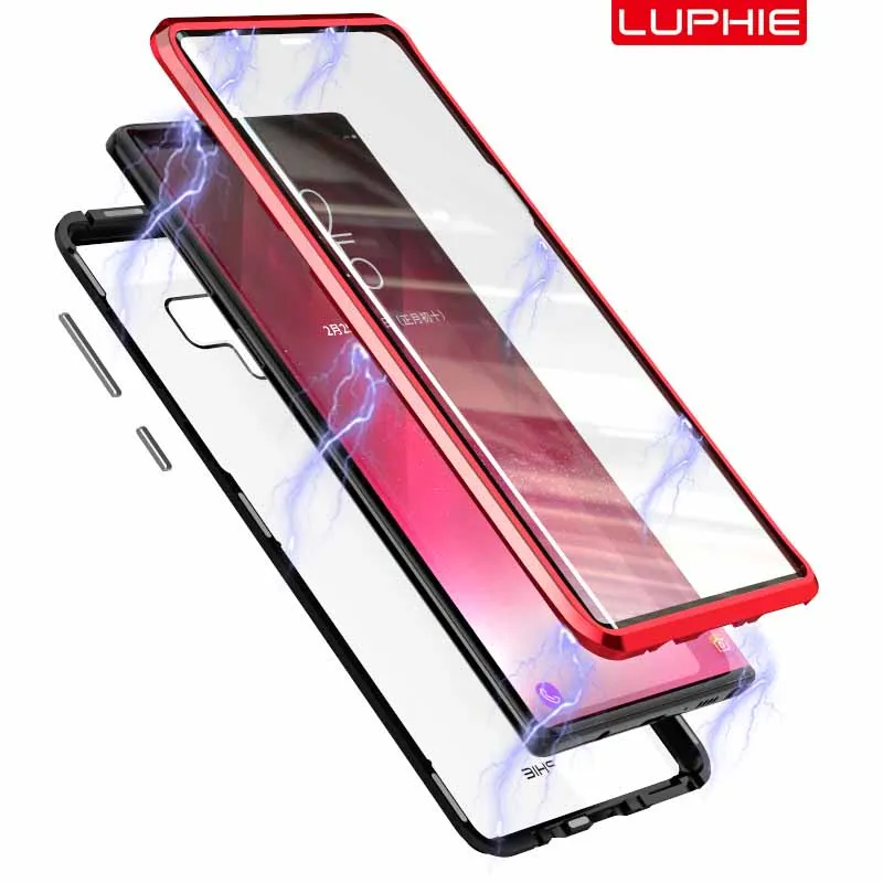 360 Degree Magnetic Adsorption Case for Coque Samsung Note 9 Cover Tempered Glass Metal Bumper Case for Samsung Note 9 Fundas
360 Degree Magnetic Adsorption Case for Coque Samsung Note 9 Cover Tempered Glass Metal Bumper Case for Samsung Note 9 Fundas