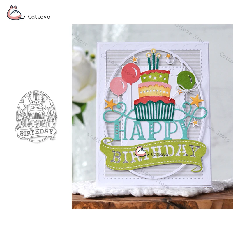 Happy Birthday Background Metal Cutting Dies Stencils For DIY Scrapbook Paper Card Decorative Craft Embossing Die Cuts New 2019
Happy Birthday Background Metal Cutting Dies Stencils For DIY Scrapbook Paper Card Decorative Craft Embossing Die Cuts New 2019