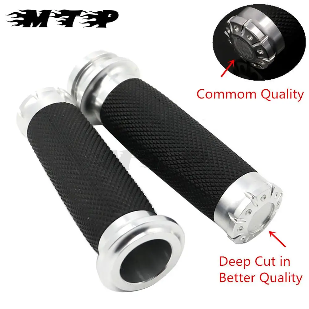 1" 25mm Silver Throttle Hand Grips Motorcycle Handle Bars For Harley Touring Street Electra Tri Glide Road King Classic 08-14
1" 25mm Silver Throttle Hand Grips Motorcycle Handle Bars For Harley Touring Street Electra Tri Glide Road King Classic 08-14