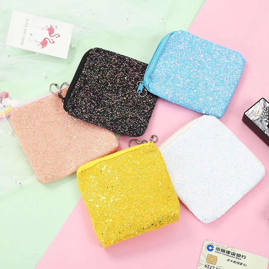 PACGOTH New Geometric Square Glitter Sequined Coin Purses For Women Wallet Lady Card Holder Fashion Change Pouch Zipper, 1Piece
PACGOTH New Geometric Square Glitter Sequined Coin Purses For Women Wallet Lady Card Holder Fashion Change Pouch Zipper, 1Piece