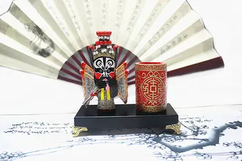 Chinese style pen holder Zhang Fei Peking Opera doll figure Traditional features gift Z002
Chinese style pen holder Zhang Fei Peking Opera doll figure Traditional features gift Z002