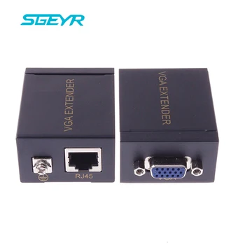 60m VGA Extender 1x1 Splitter RJ45/cat5e/6 ethernet cable 1080P Ethernet Adapter Amplifier support monitor projectorHDTV PC VE60
60m VGA Extender 1x1 Splitter RJ45/cat5e/6 ethernet cable 1080P Ethernet Adapter Amplifier support monitor projectorHDTV PC VE60