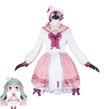 Game Vocaloid MIKU Sakura Cosplay Costume Women Lovely Pink Lolita Dress Miku Cosplay Halloween Carnival Uniforms Custom Made
Game Vocaloid MIKU Sakura Cosplay Costume Women Lovely Pink Lolita Dress Miku Cosplay Halloween Carnival Uniforms Custom Made